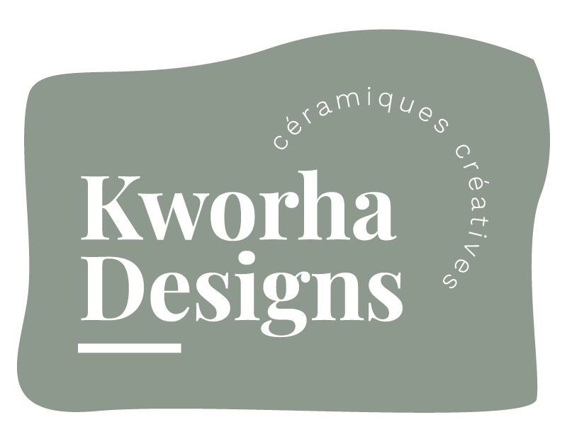 Kworha Designs' white logo